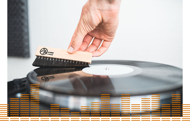 Using Vinyl Records Brush