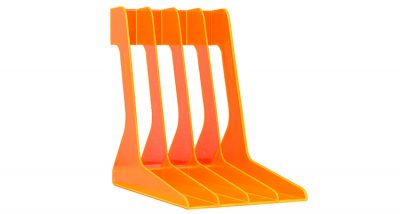 Bild des Schallplatten Rack in Orange