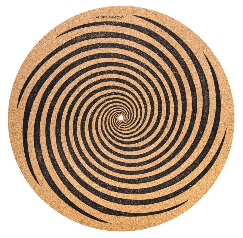 Spiral Design Slipmat for Vinyl Records