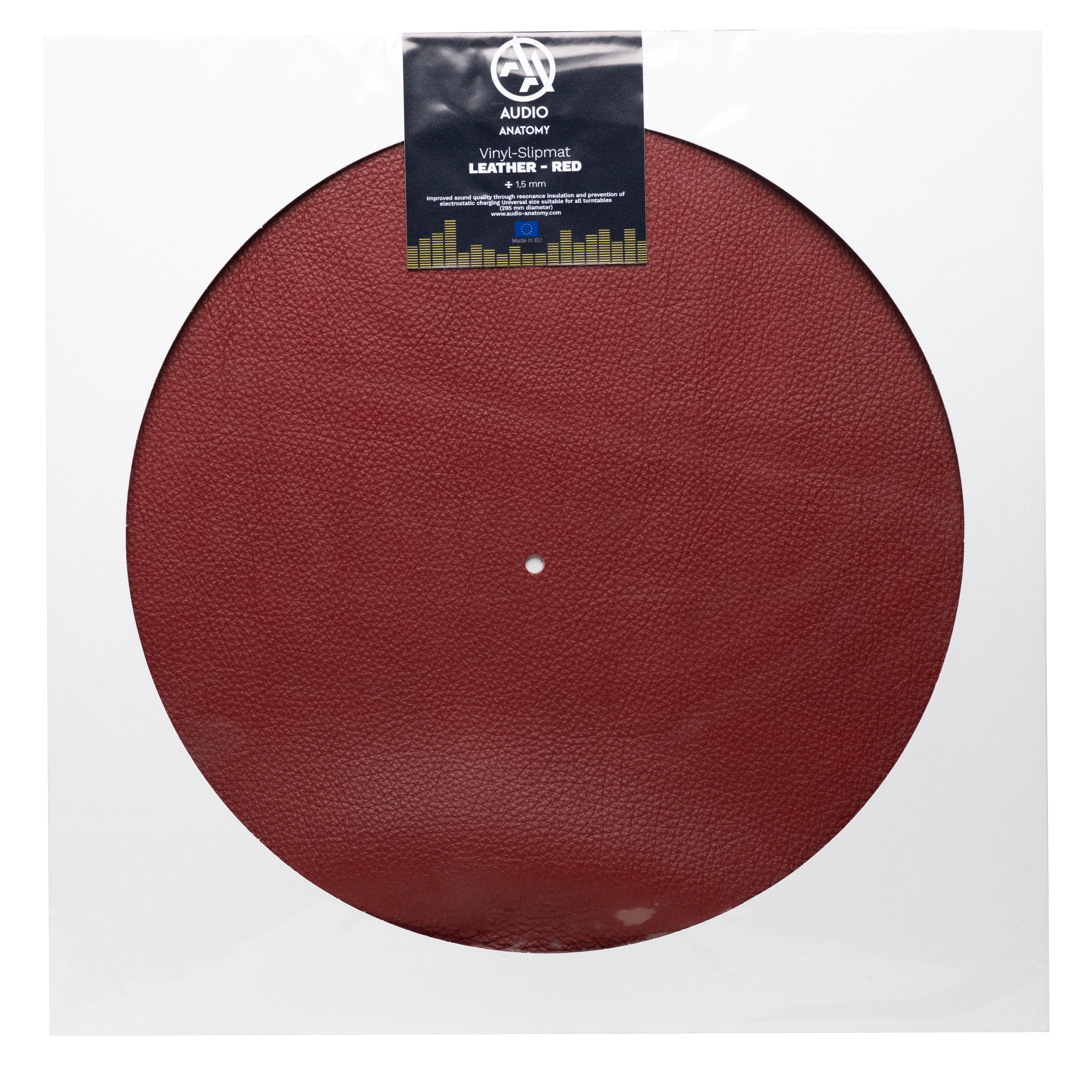 Vinyl Slipmat Leather Black 1,5 mm - Audio Anatomy